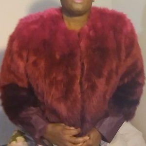 Ombre Faux Fur Jacket